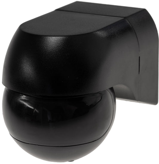Aufputz Bewegungsmelder "CBM-SL black" 180°, LED geeignet, IP44, 1-800W,