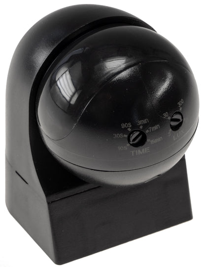Aufputz Bewegungsmelder "CBM-SL black" 180°, LED geeignet, IP44, 1-800W,
