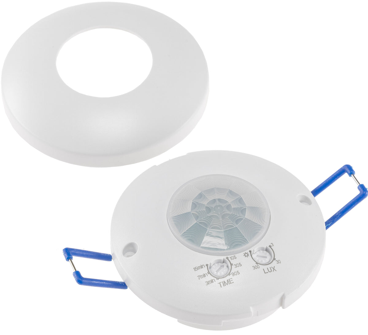 Decken-Einbau-Bewegungsmelder 360° PIR, LED geeignet, 8m Detektion, 83x48mm