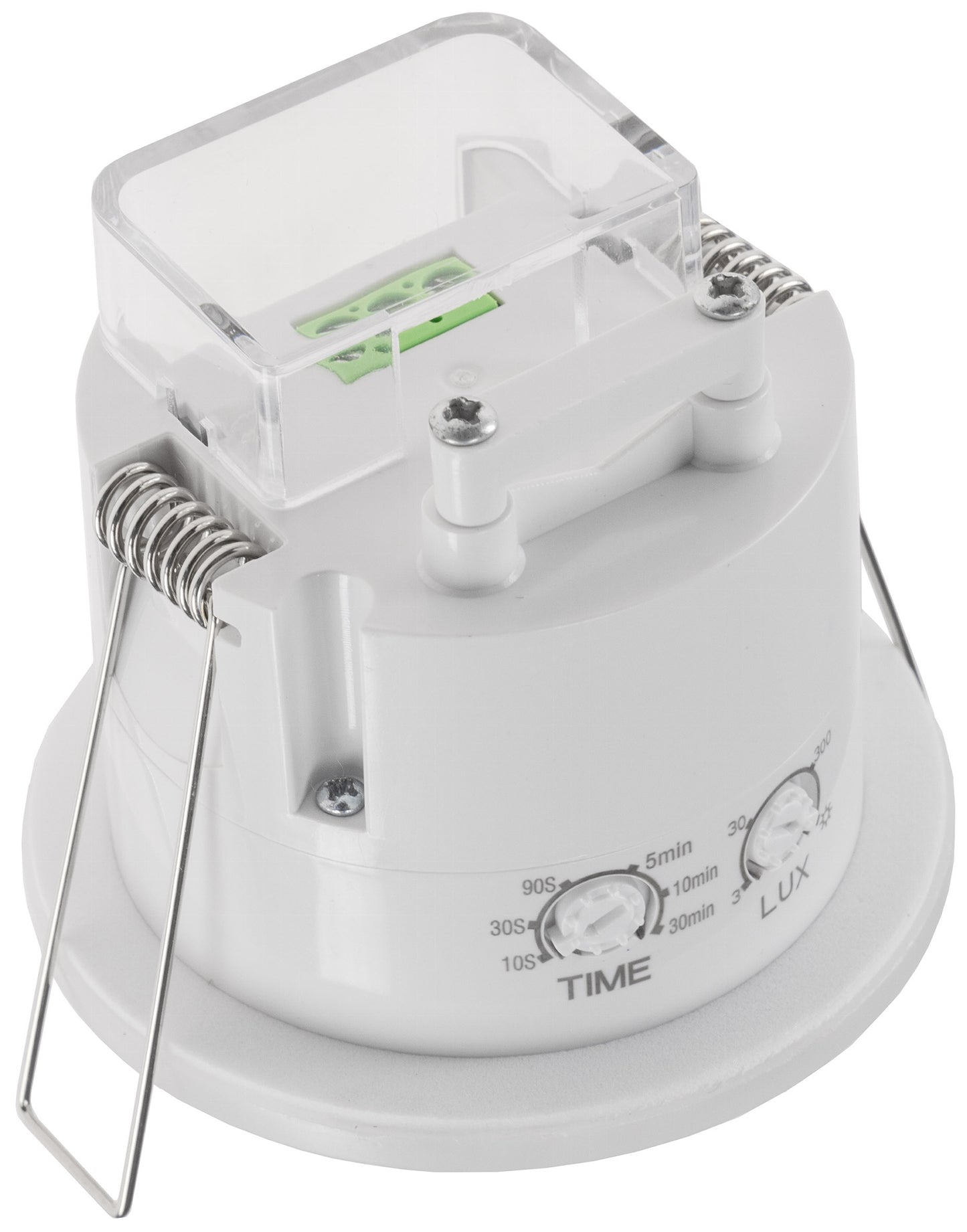 Decken-Einbau Bewegungsmelder 360° IP54 PIR, mit Präsenzfunktion, 20m Detektion