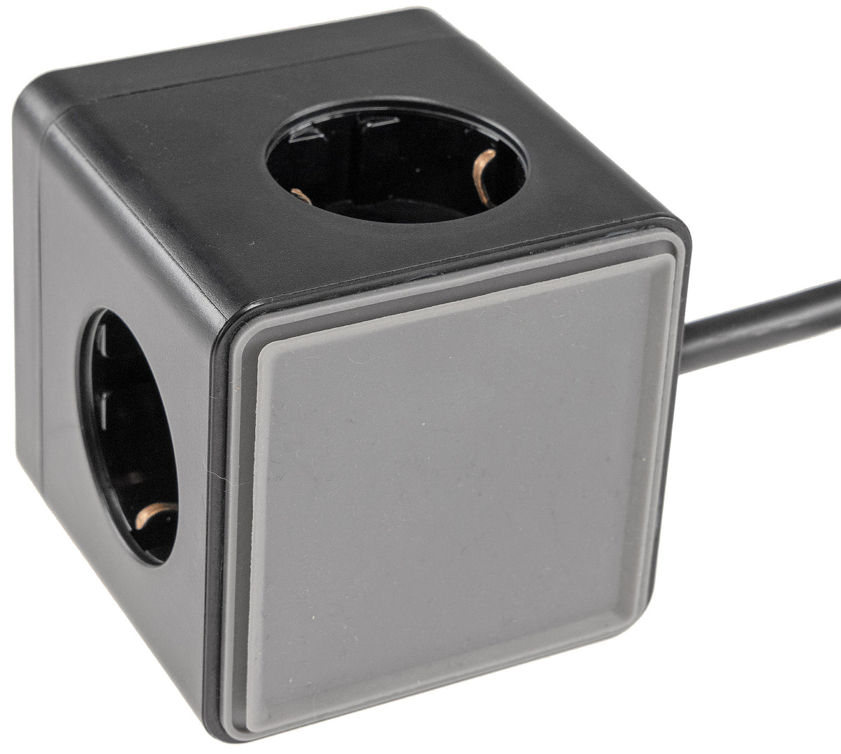 Steckdosen-Würfel mit USB-Ladebuchsen USB-A /USB-C,3-fach, 1,5m Kabel, schwarz
