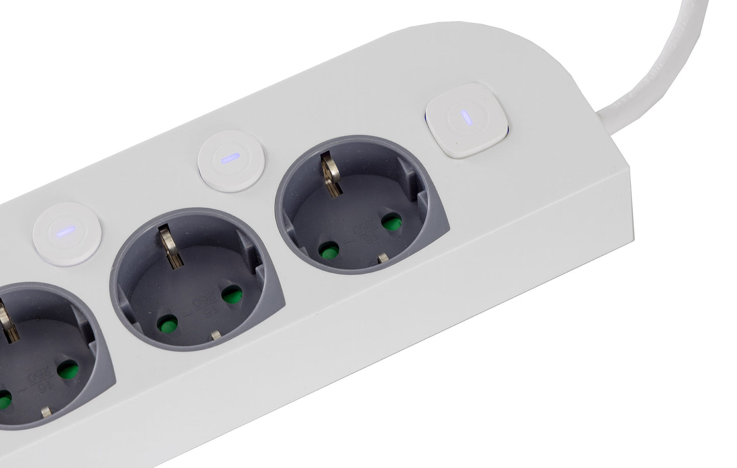 4-fach Steckdosenleiste mit Schalter USB-A / C, Einzelschaltung, 1,5m Kabel