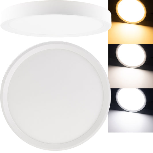 LED Deckenleuchte "Santano 23 CCT" Ø 23cm, 18W, CCT 3000/4000/6000k