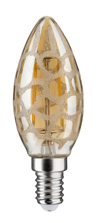 Paulmann LED Kerze 2,5W E14 230V Krokoeis Gold 2500K