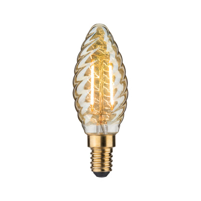 Paulmann LED Kerze gedreht 2,5W 230V E14 Gold 2500K