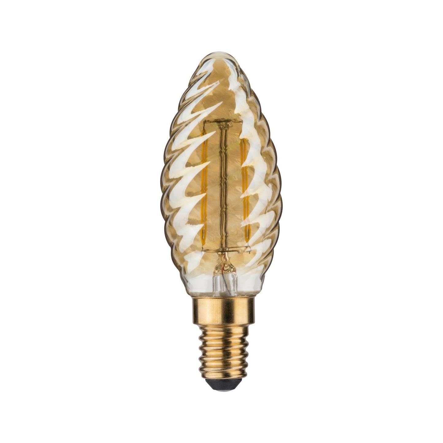 Paulmann LED Kerze gedreht 2,5W 230V E14 Gold 2500K