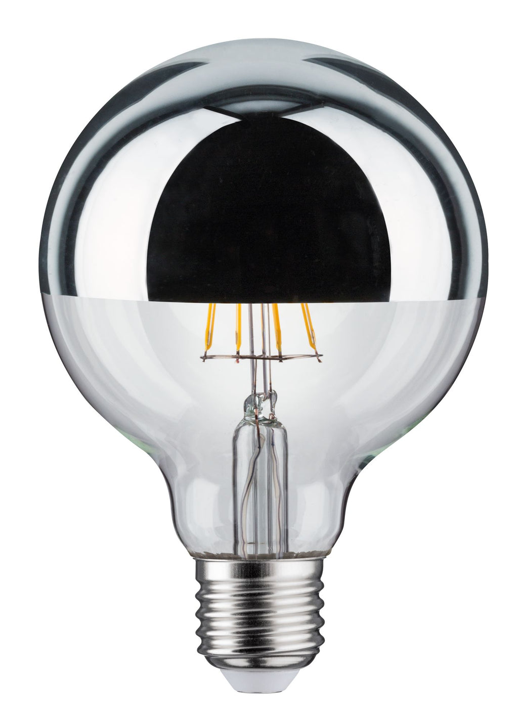 Paulmann LED Globe 95 5W E27 230V Kopfspiegel Silber 2700K