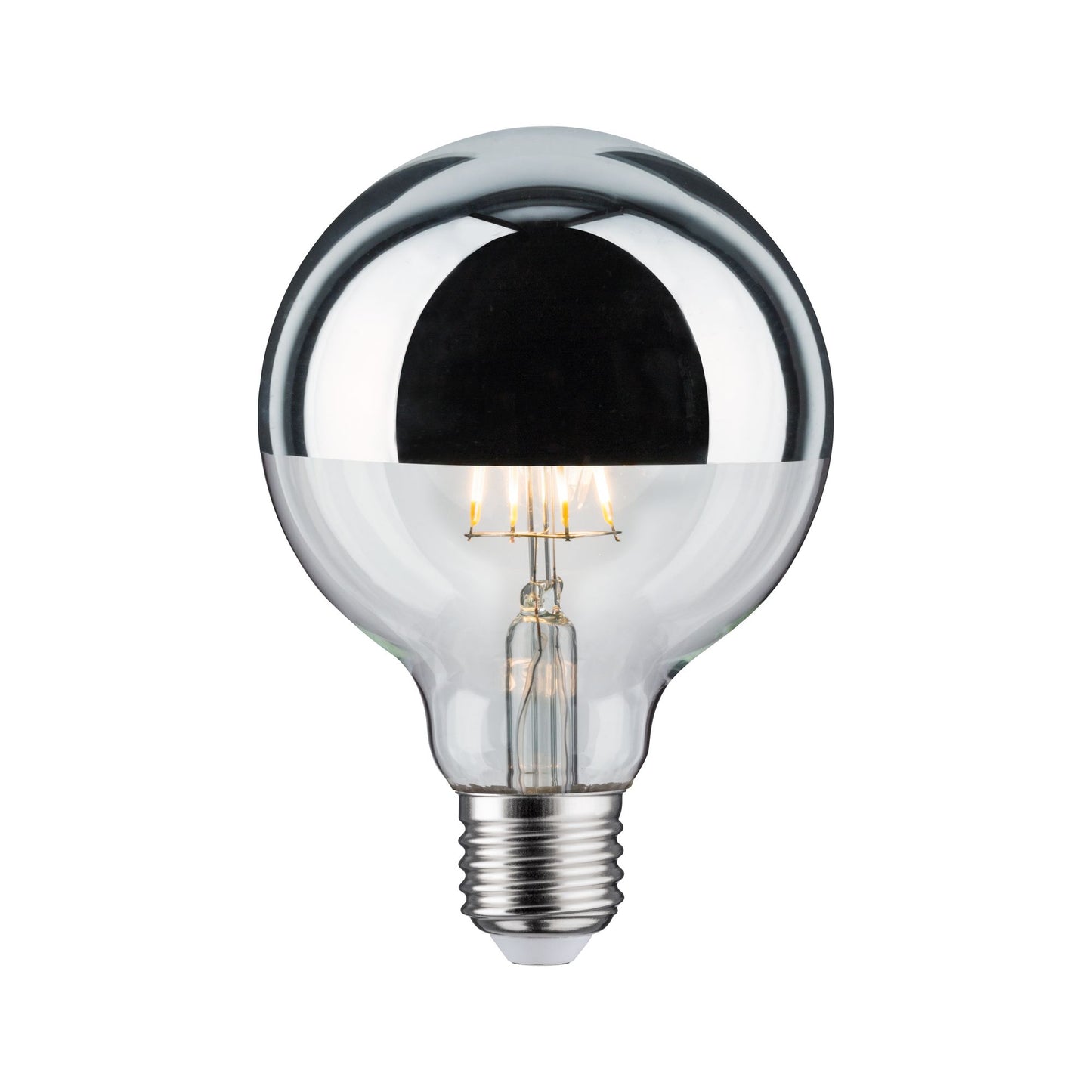 Paulmann LED Globe 95 5W E27 230V Kopfspiegel Silber 2700K