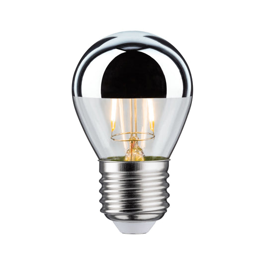 Paulmann LED Tropfen 4,5W E27 Kopfspiegel Silber 2700K dimmbar