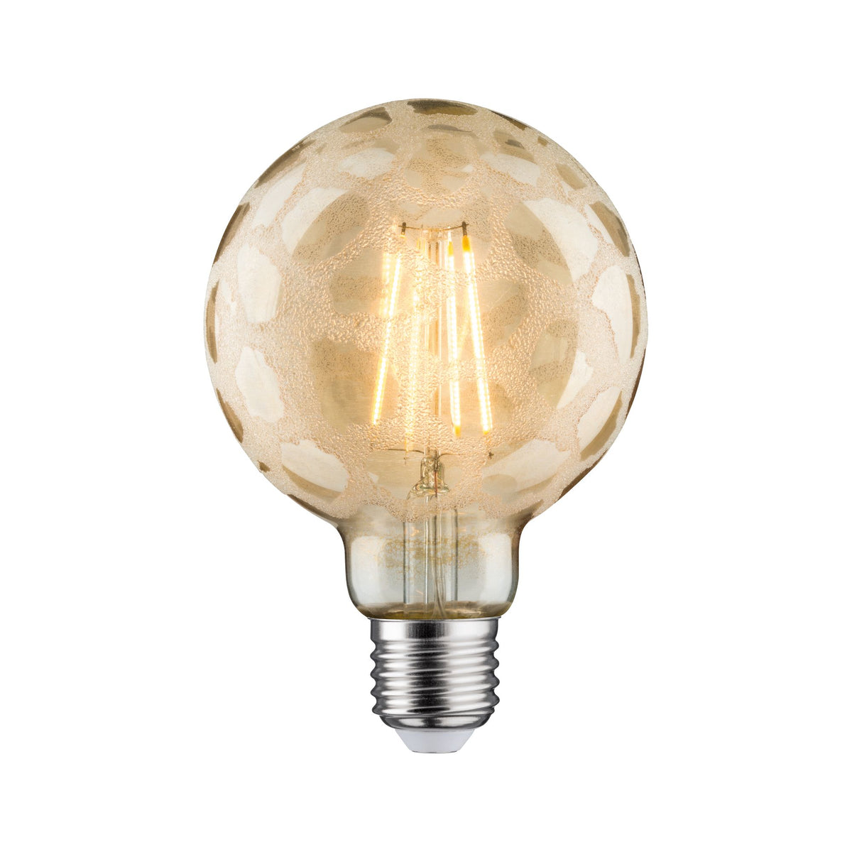 Paulmann LED Globe 95 6W E27 Krokoeis Gold 2500K dimmbar