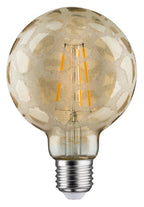 Paulmann LED Globe 95 6W E27 Krokoeis Gold 2500K dimmbar