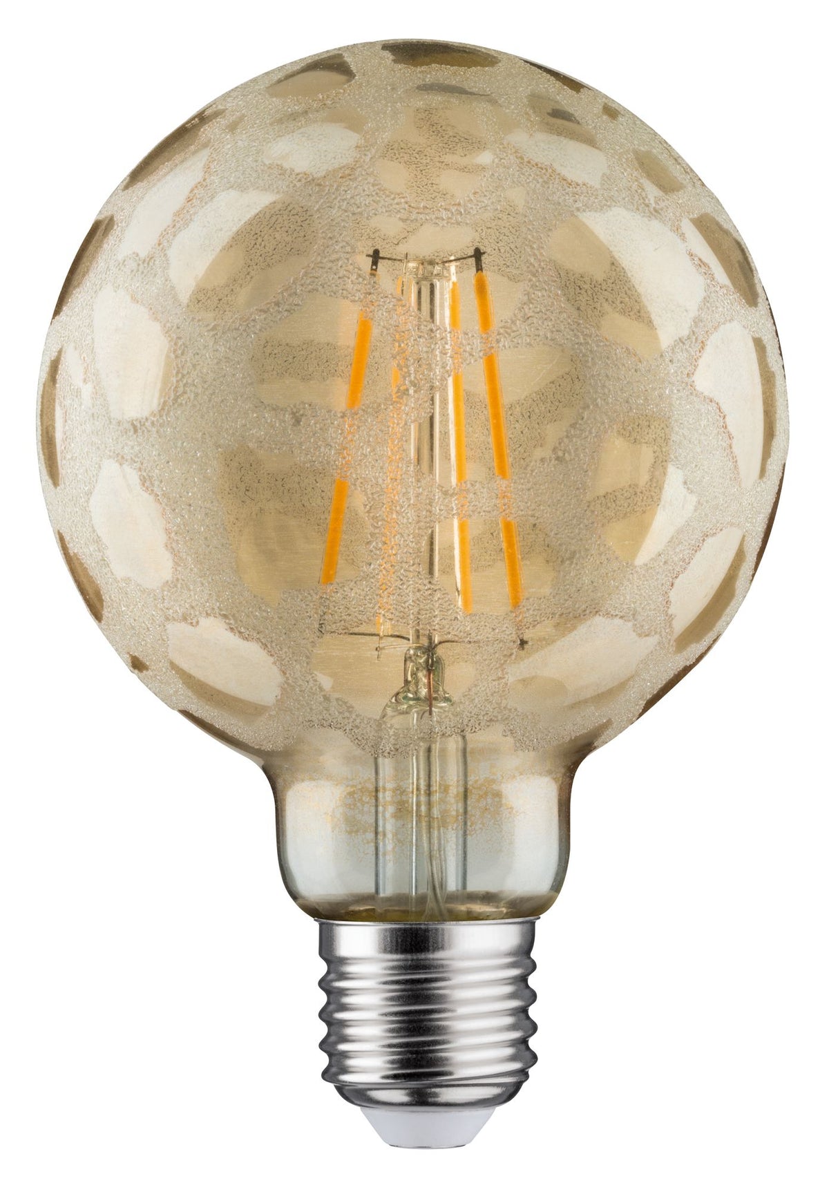 Paulmann LED Globe 95 6W E27 Krokoeis Gold 2500K dimmbar