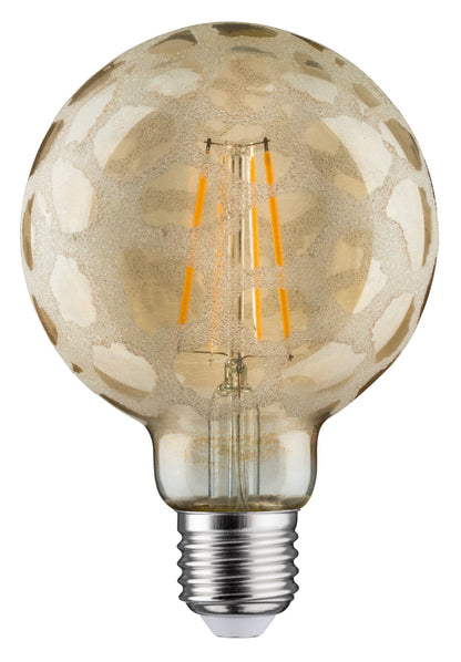 Paulmann LED Globe 95 6W E27 Krokoeis Gold 2500K dimmbar