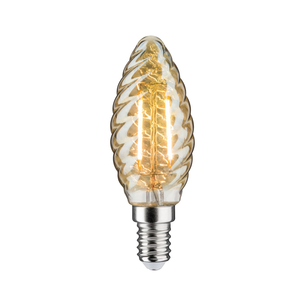 Paulmann LED Kerze gedreht 4,5W E14 230V Gold 2500K dimmbar