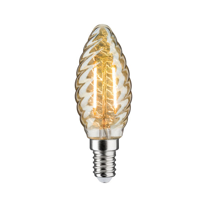 Paulmann LED Kerze gedreht 4,5W E14 230V Gold 2500K dimmbar