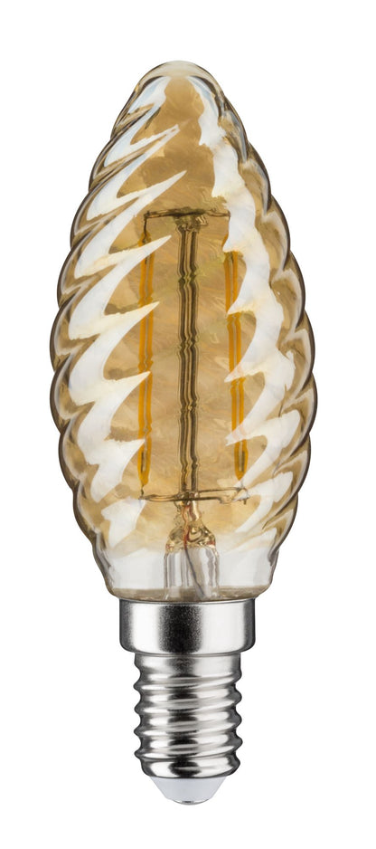 Paulmann LED Kerze gedreht 4,5W E14 230V Gold 2500K dimmbar
