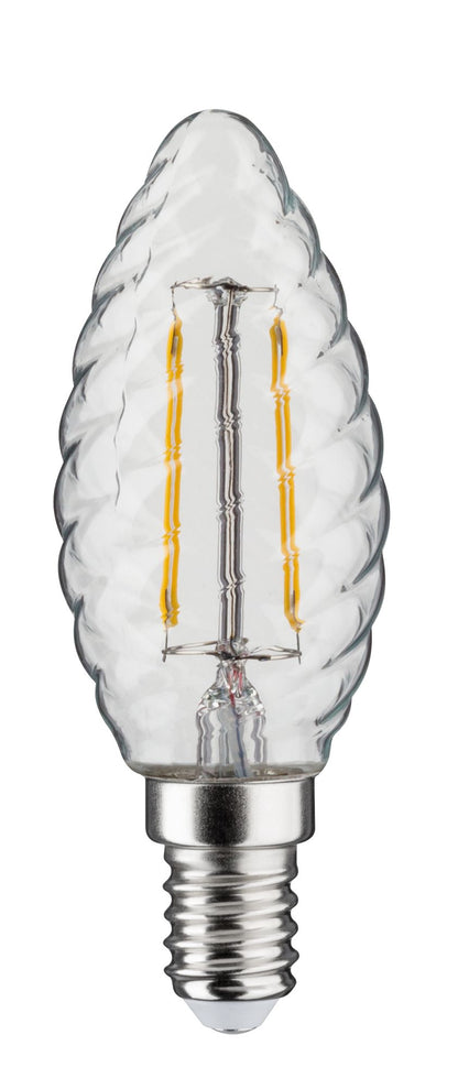 Paulmann LED Kerze gedreht 4,5W E14 230V Klar 2700K dimmbar