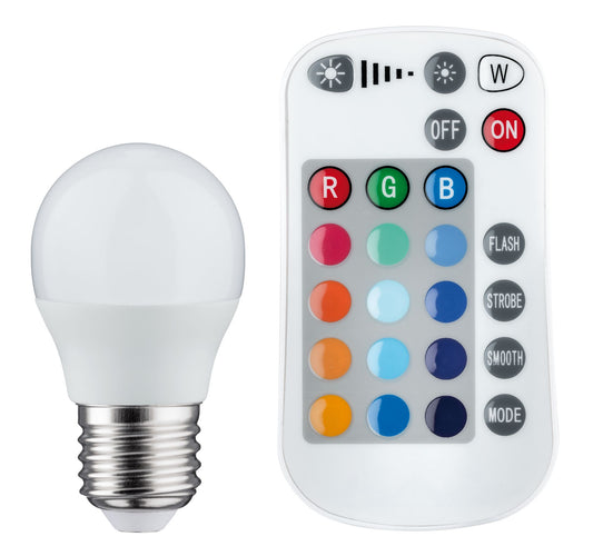 Paulmann LED Tropfen Farbwechsel 3,5W E27 230V mit Fernbedienung