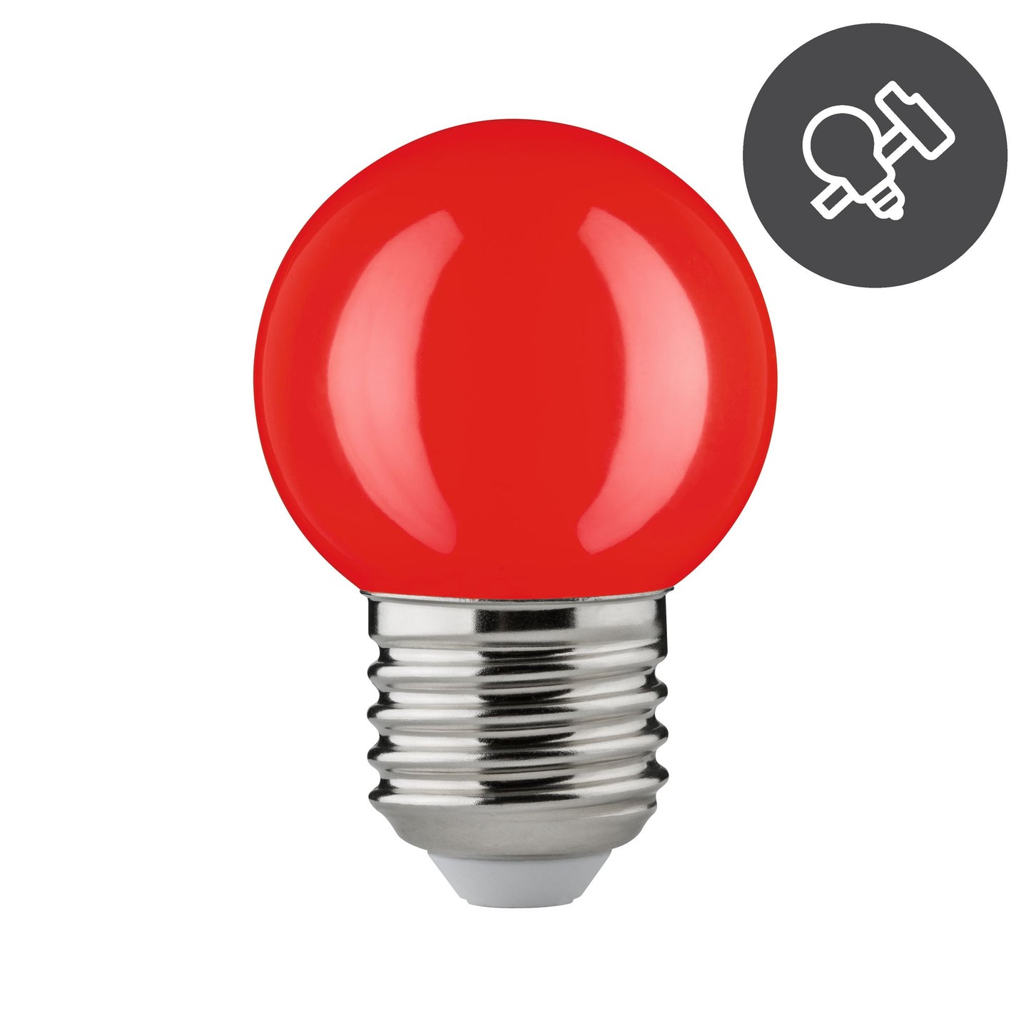 Paulmann LED Tropfen 2W E27 230V Rot schlagfest