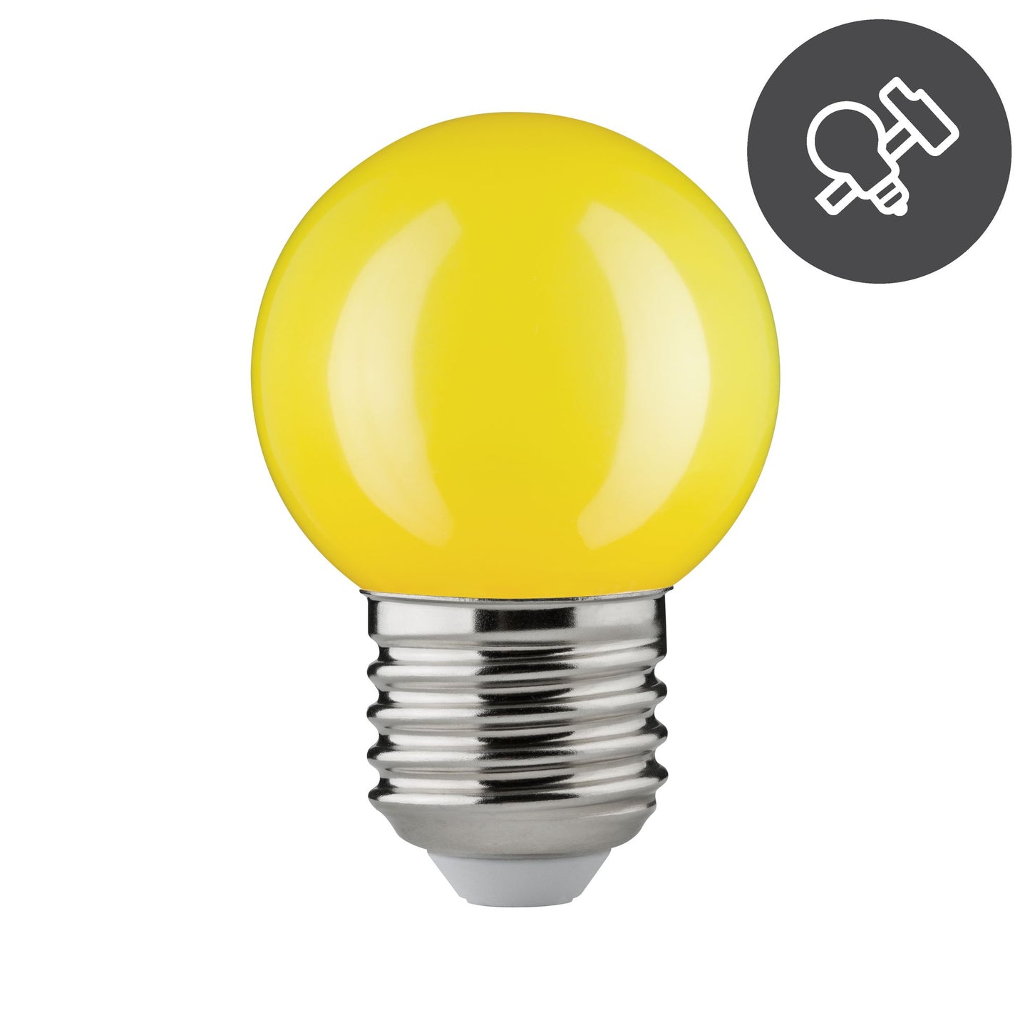 Paulmann LED Tropfen 2W E27 230V Gelb schlagfest