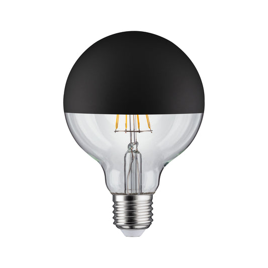 Paulmann LED Globe 95 5W E27 230V Kopfspiegel Schwarz matt 2700K dimmbar