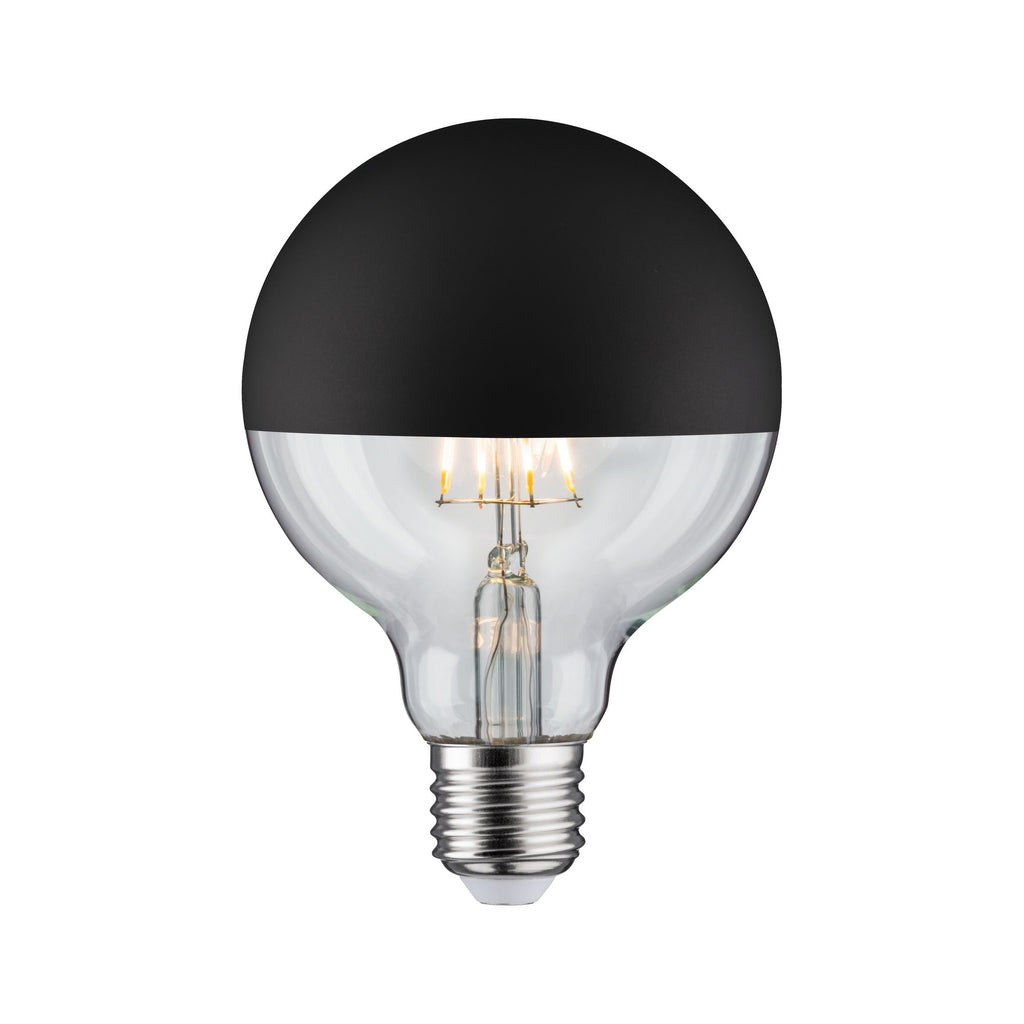Paulmann LED Globe 95 5W E27 230V Kopfspiegel Schwarz matt 2700K dimmbar