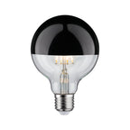 Paulmann LED Globe 95 5W E27 230V Kopfspiegel Schwarzchrom 2700K dimmbar