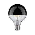 Paulmann LED Globe 95 5W E27 230V Kopfspiegel Schwarzchrom 2700K dimmbar