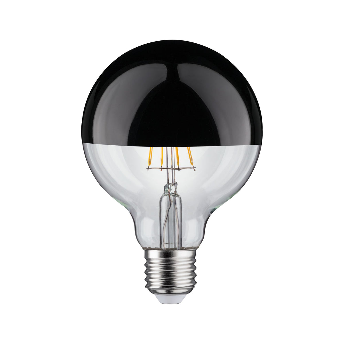 Paulmann LED Globe 95 5W E27 230V Kopfspiegel Schwarzchrom 2700K dimmbar