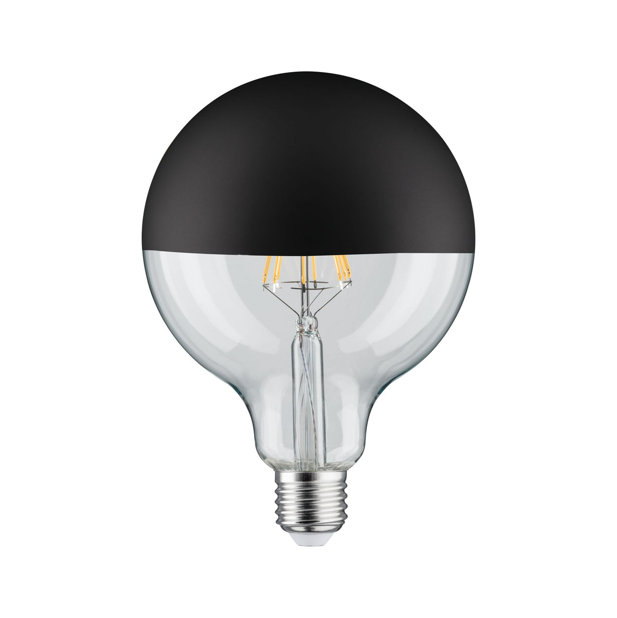 Paulmann LED Globe 125 5W E27 230V Kopfspiegel Schwarz matt 2700K dimmbar
