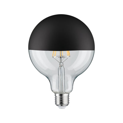 Paulmann LED Globe 125 5W E27 230V Kopfspiegel Schwarz matt 2700K dimmbar