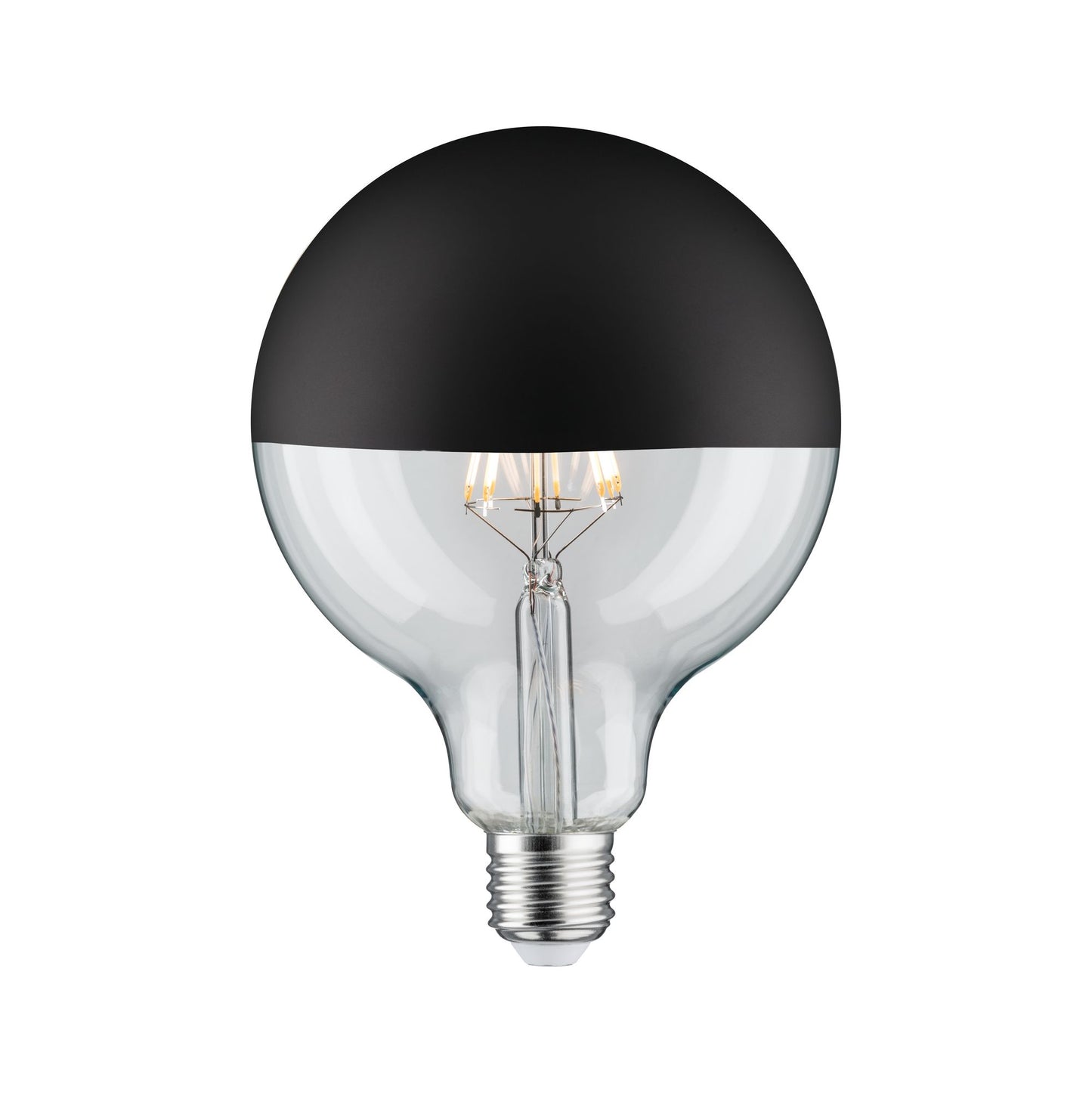 Paulmann LED Globe 125 5W E27 230V Kopfspiegel Schwarz matt 2700K dimmbar
