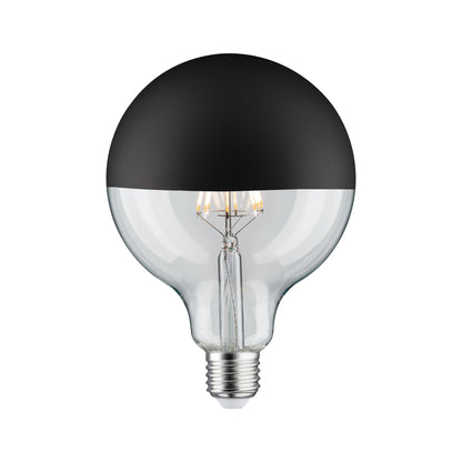 Paulmann LED Globe 125 5W E27 230V Kopfspiegel Schwarz matt 2700K dimmbar