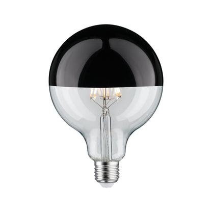 Paulmann LED Globe 125 5W E27 230V Kopfspiegel Schwarzchrom 2700K dimmbar
