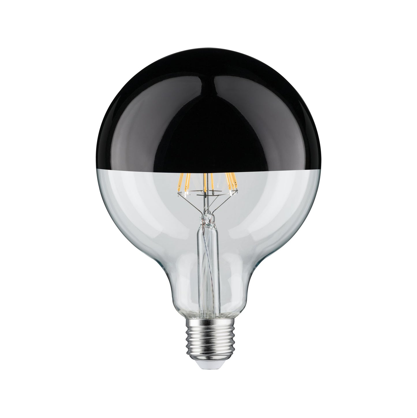 Paulmann LED Globe 125 5W E27 230V Kopfspiegel Schwarzchrom 2700K dimmbar