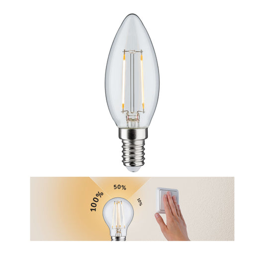 Paulmann LED Kerze 2,5W E14 230V 3step dim klar