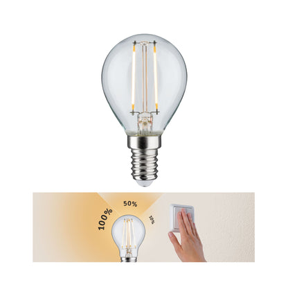 Paulmann LED Tropfen 2,5W E14 230V 3step dim klar
