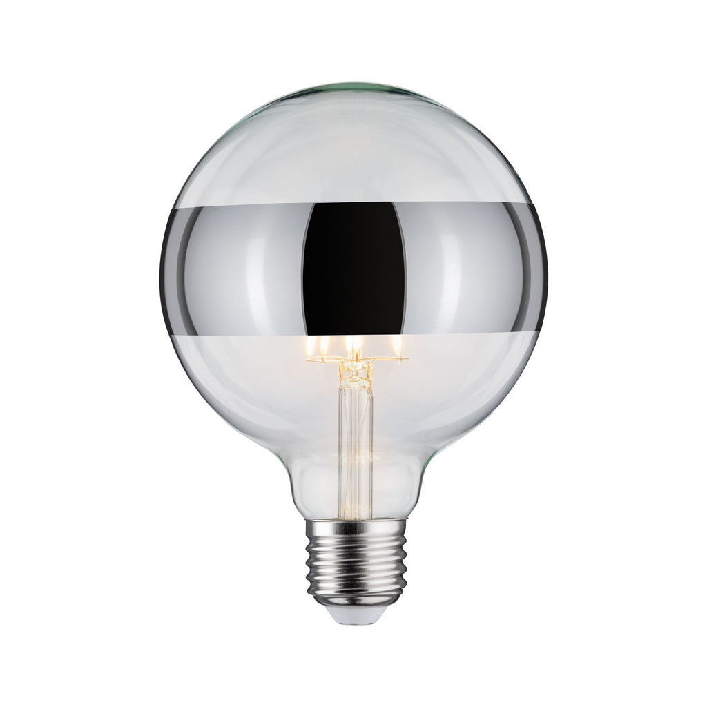 Paulmann LED Globe 125 5W E27 230V Ringspiegel Silber 2700K dimmbar