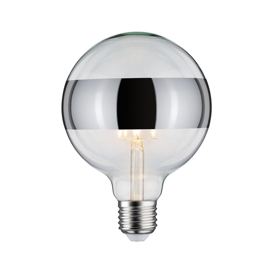 Paulmann LED Globe 125 5W E27 230V Ringspiegel Silber 2700K dimmbar