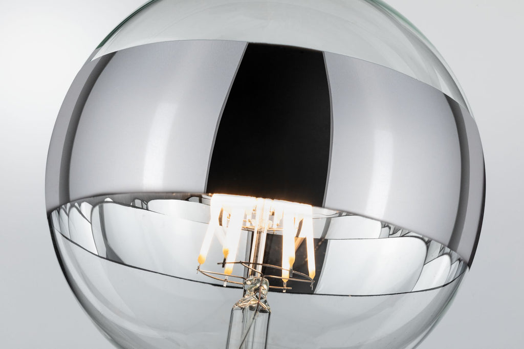 Paulmann LED Globe 125 5W E27 230V Ringspiegel Silber 2700K dimmbar
