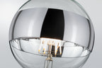 Paulmann LED Globe 125 5W E27 230V Ringspiegel Silber 2700K dimmbar