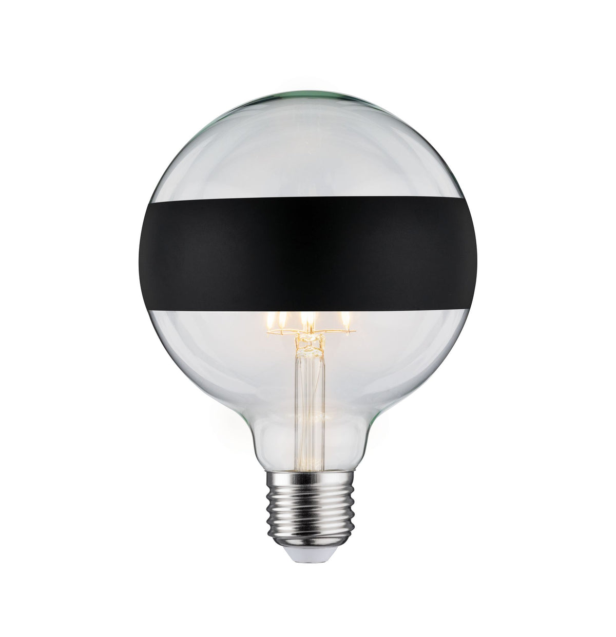 Paulmann LED Globe 125 5W E27 230V Ringspiegel mattschwarz 2700K dimmbar