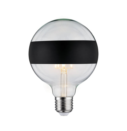 Paulmann LED Globe 125 5W E27 230V Ringspiegel mattschwarz 2700K dimmbar