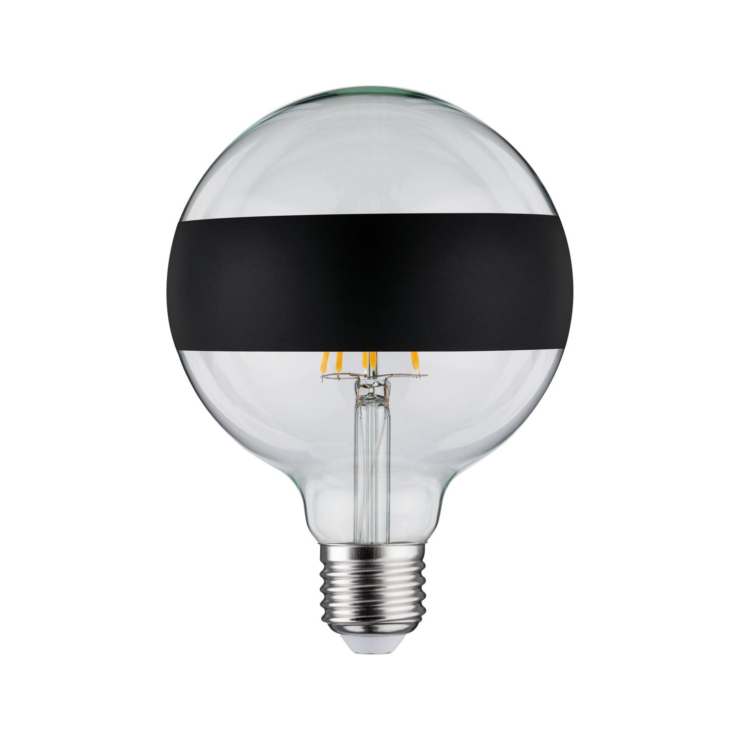 Paulmann LED Globe 125 5W E27 230V Ringspiegel mattschwarz 2700K dimmbar