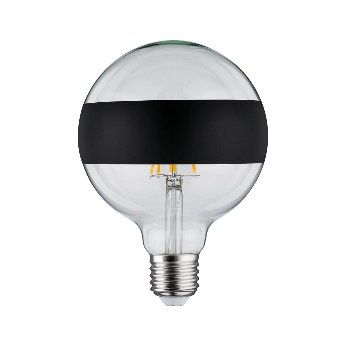 Paulmann LED Globe 125 5W E27 230V Ringspiegel mattschwarz 2700K dimmbar