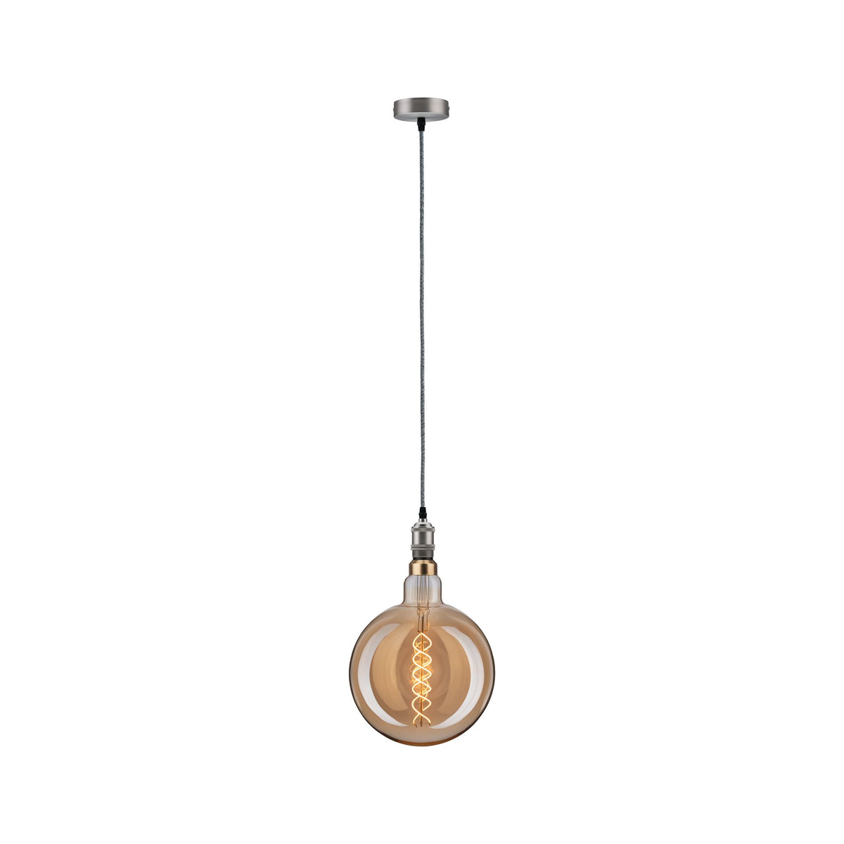 Paulmann LED BigGlobe fil 390lm E27 2000K dim gold 7W doppel spiral