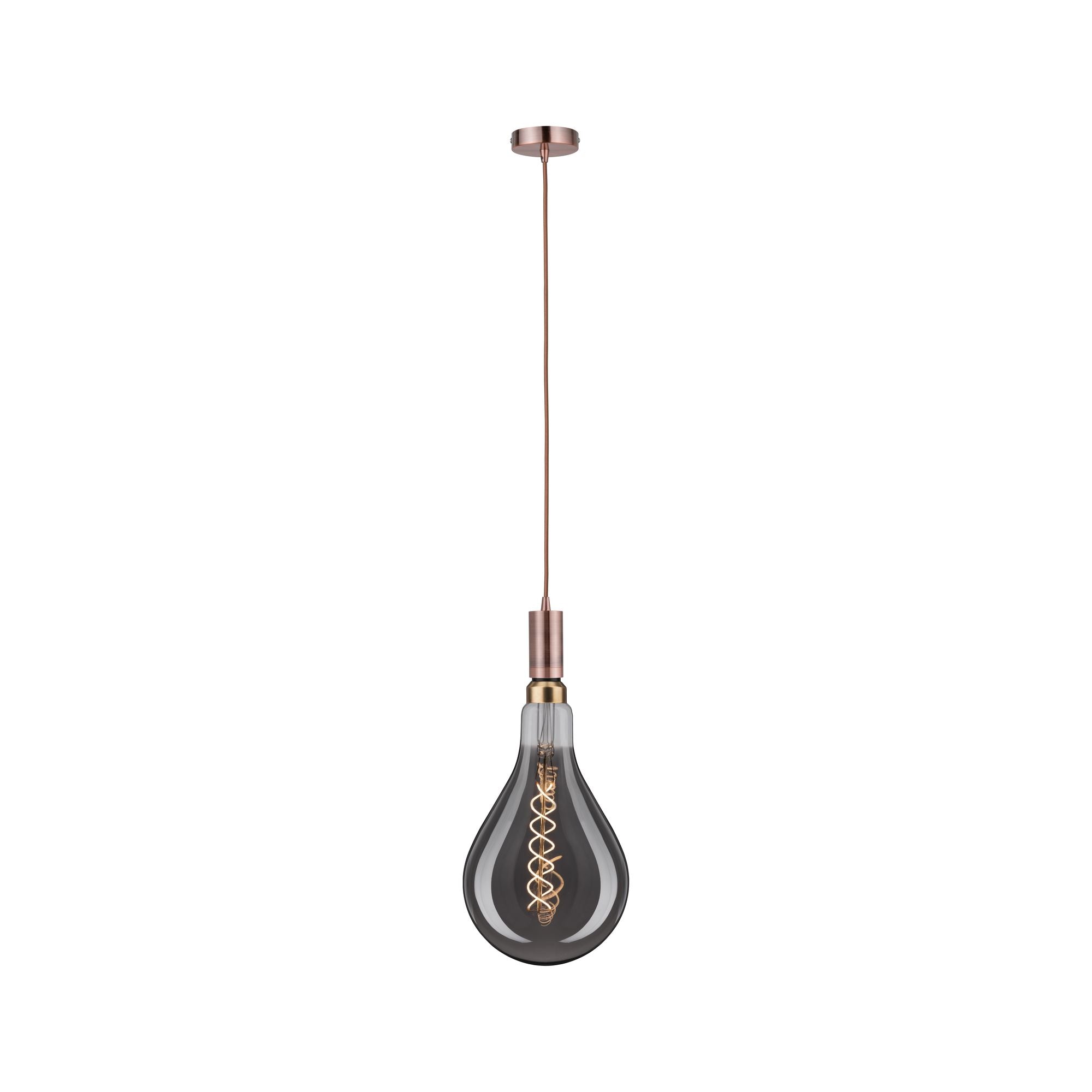Paulmann LED BigDrop fil 300lm E27 2700K dim smk 7W doppel spiral