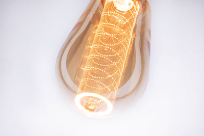 Paulmann LED Vintage-Kolben ST64 Inner Glow 4W E27 Gold mit Innenkolben Spiralmuster