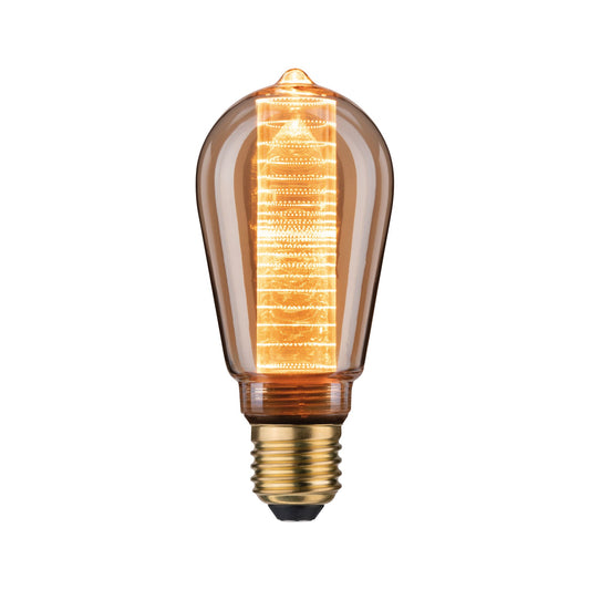 Paulmann LED Vintage-Kolben ST64 Inner Glow 4W E27 Gold mit Innenkolben Ringmuster