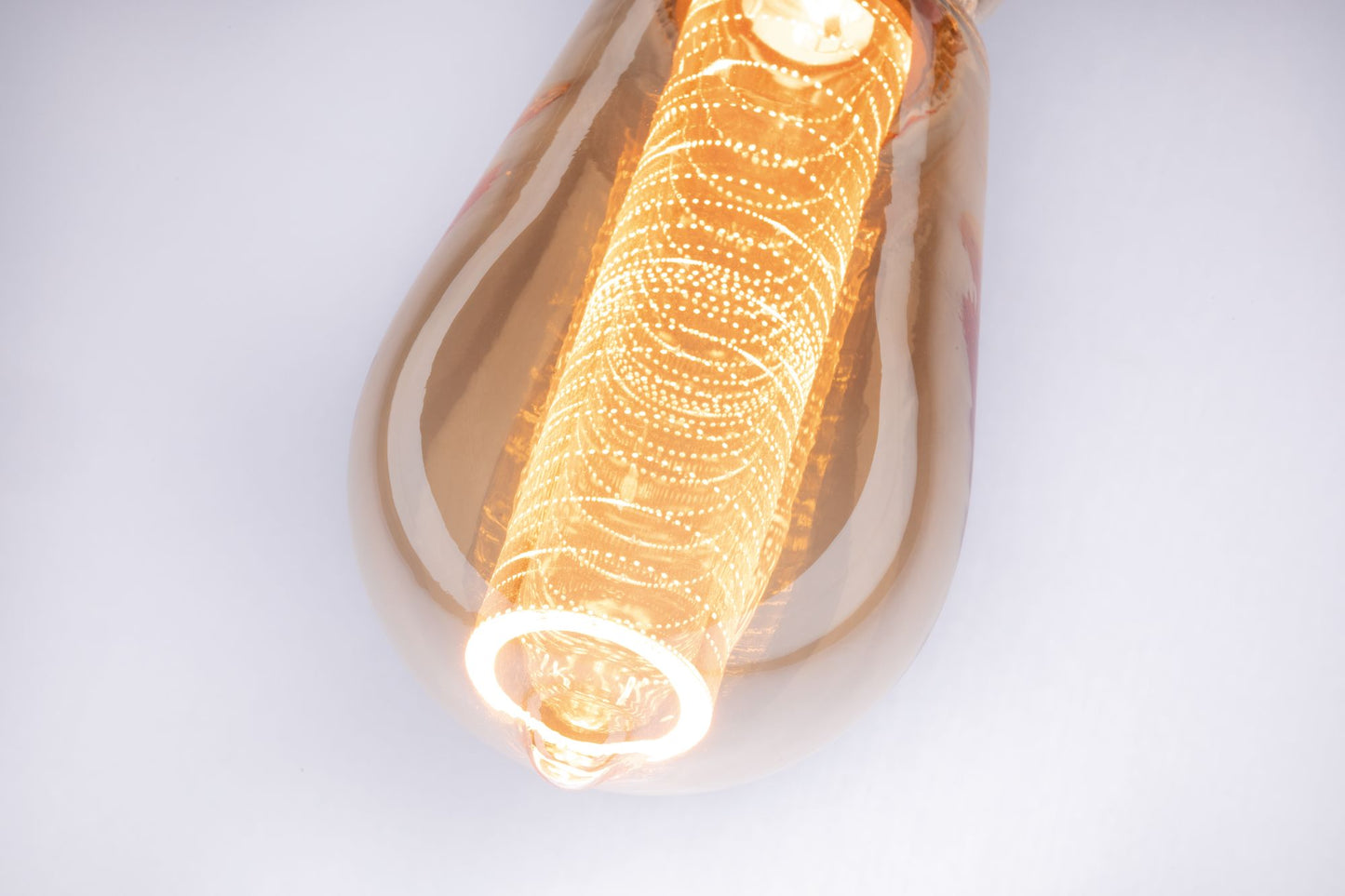 Paulmann LED Vintage-Kolben ST64 Inner Glow 4W E27 Gold mit Innenkolben Ringmuster